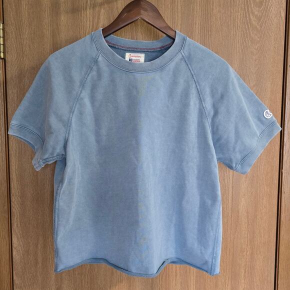 Champion x Todd Snyder Short Sleeve Cropped Sweatshirt - Picture 1 of 8